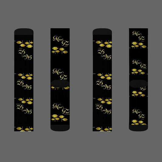 Black and Gold Sublimination Socks