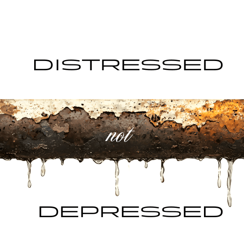 Distressed not Depressed-Unisex classic tee