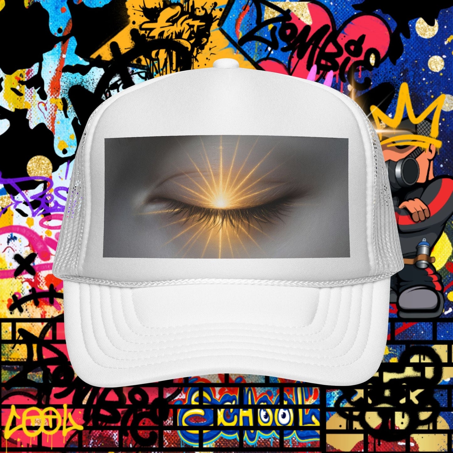 Trucker Cap — Closed Eye Light Design: "Always Love"