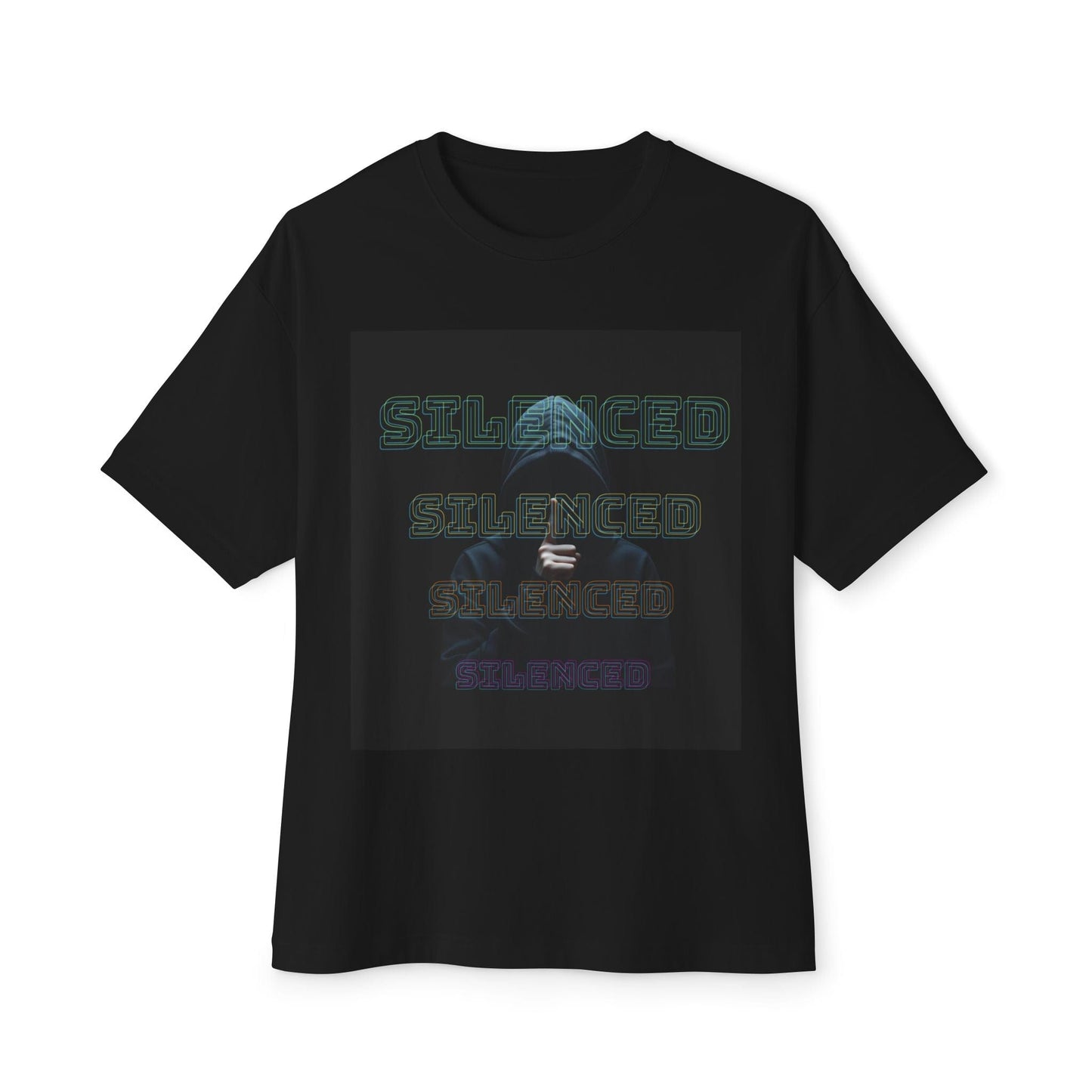 Unisex Oversized boxy "Silenced"statement design  Tee