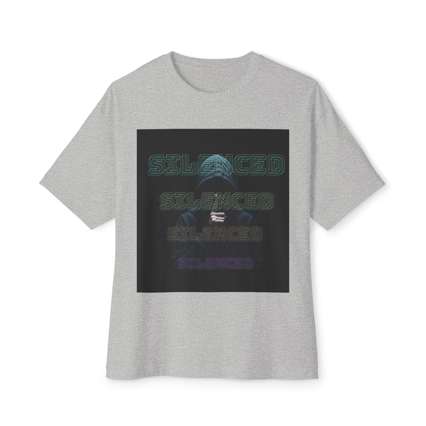 Unisex Oversized boxy "Silenced"statement design  Tee