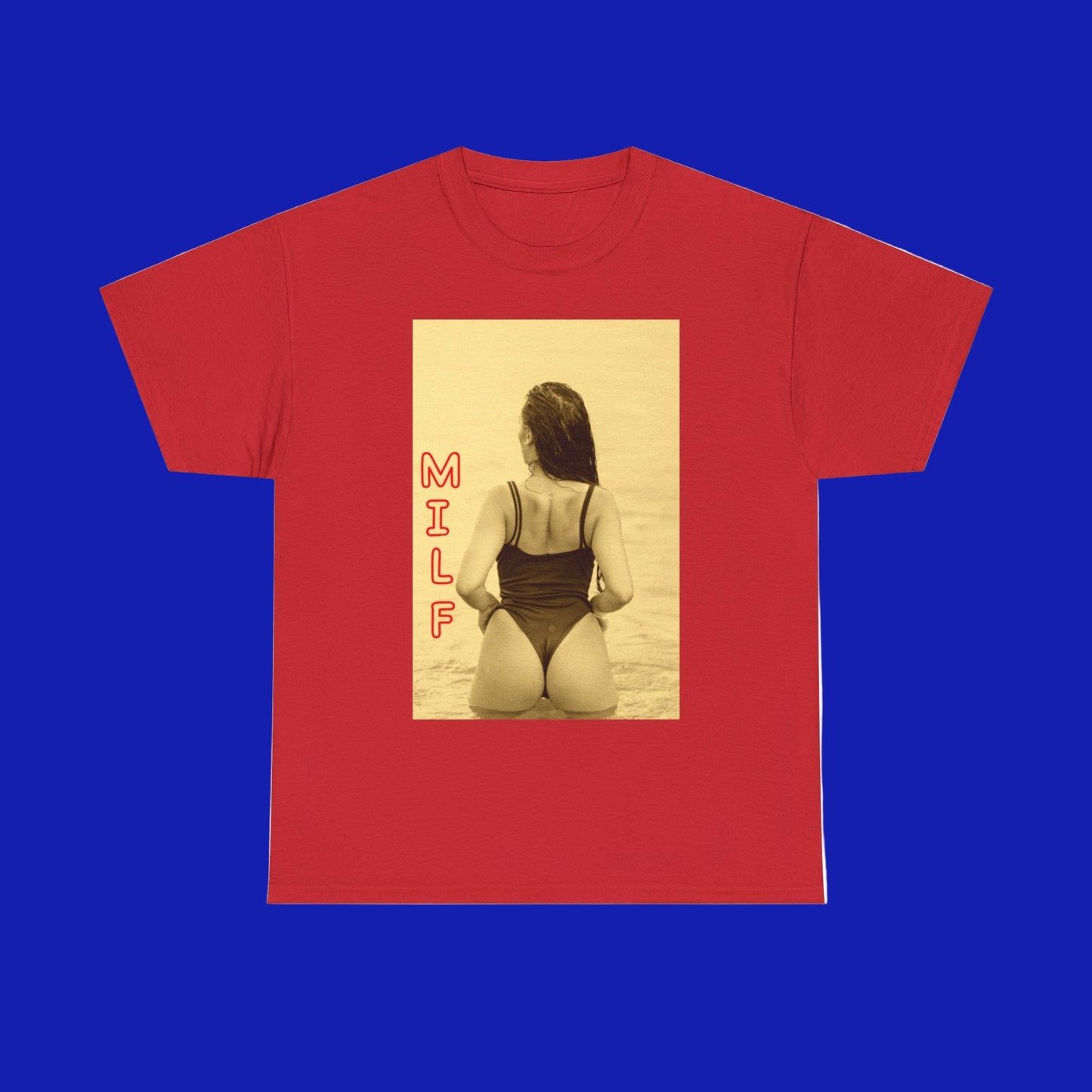T-Shirt Sexy Bikini MILF Mom Unisex Heavy Cotton Tee