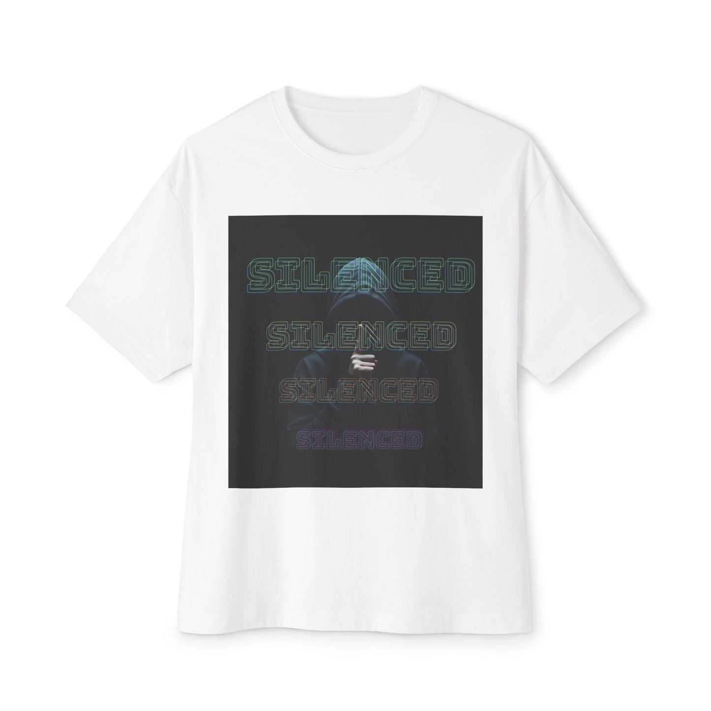 Unisex Oversized boxy "Silenced"statement design  Tee
