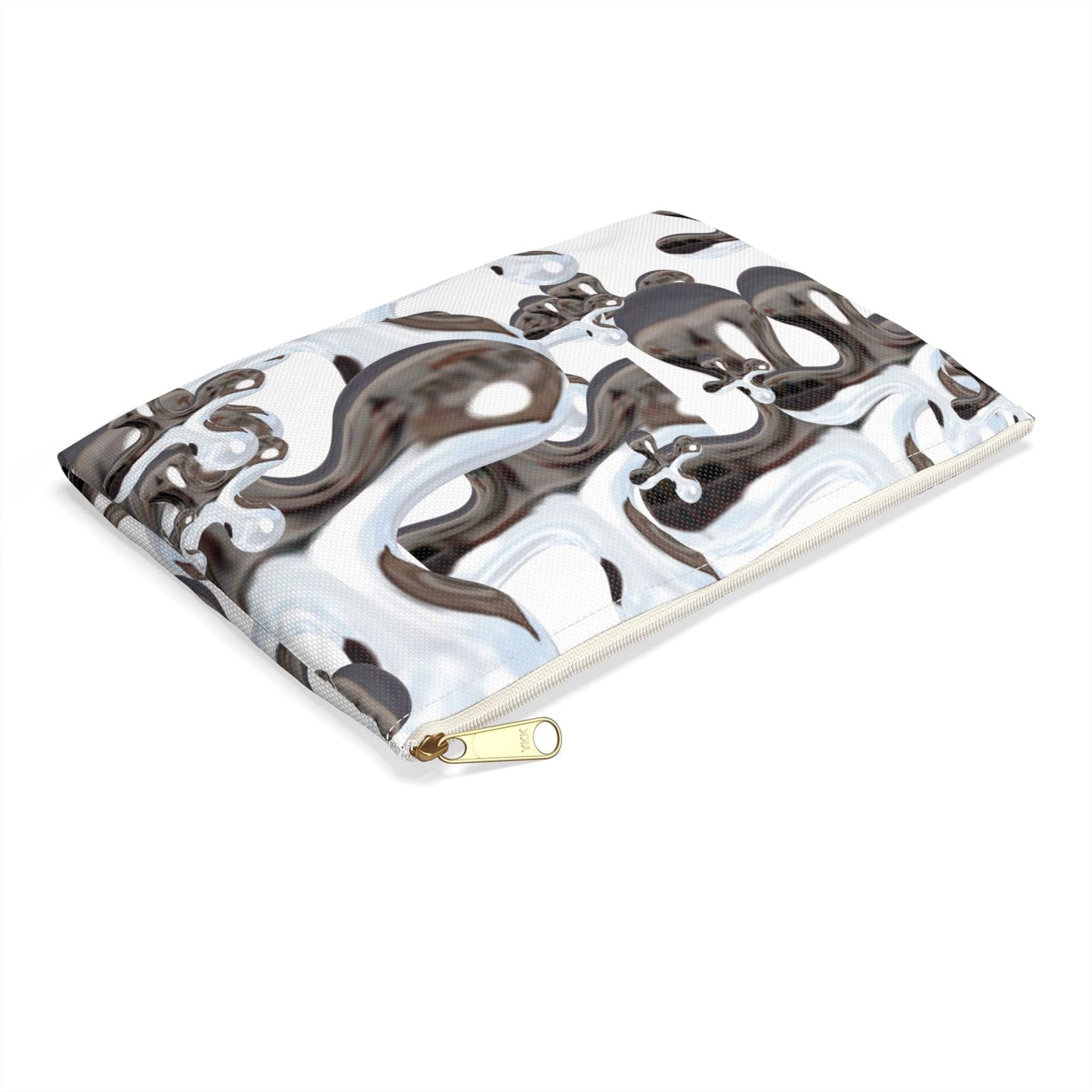Abstract Fluid Art Accessory Pouch, Makeup Bag, Travel Organizer, Modern Clutch