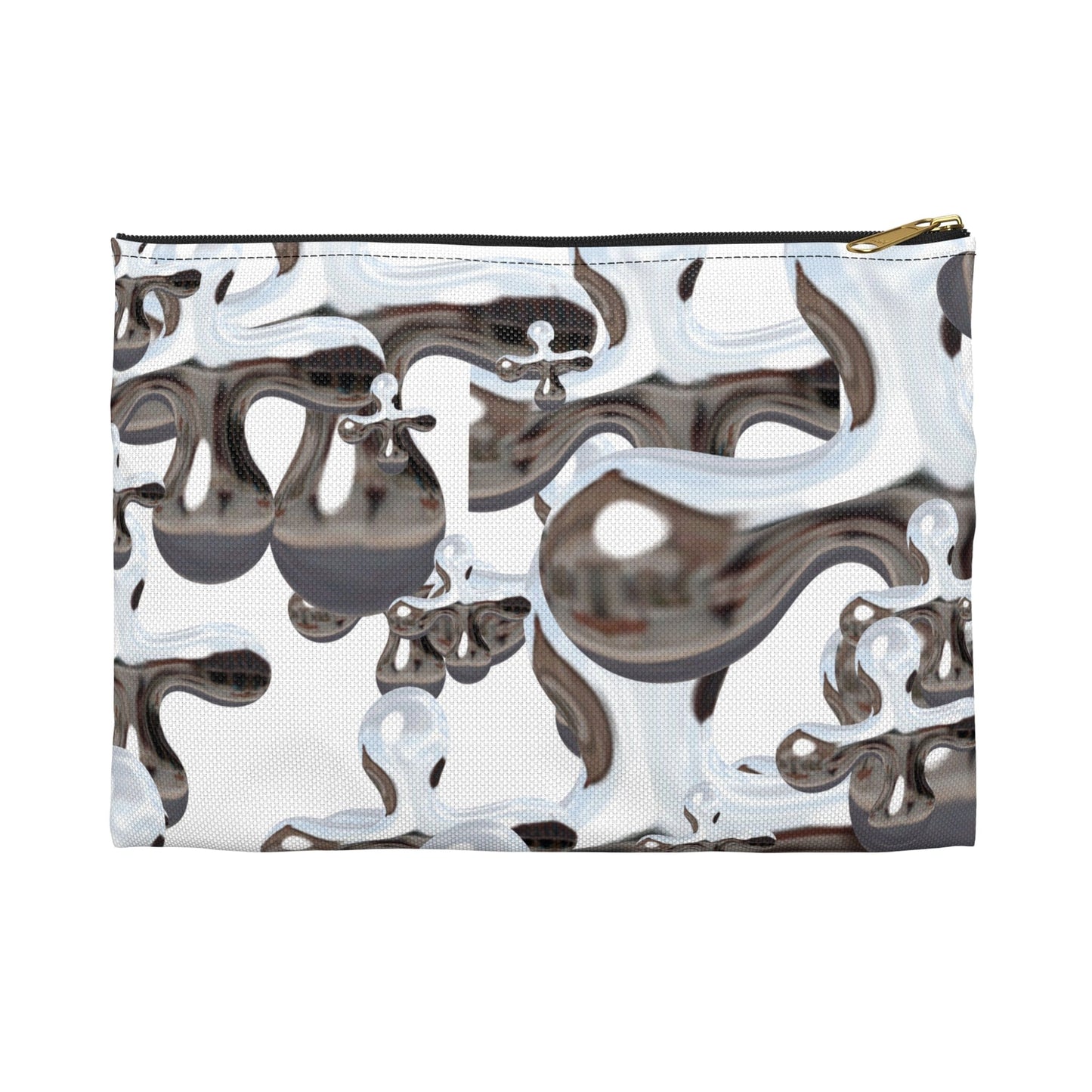 Abstract Fluid Art Accessory Pouch, Makeup Bag, Travel Organizer, Modern Clutch
