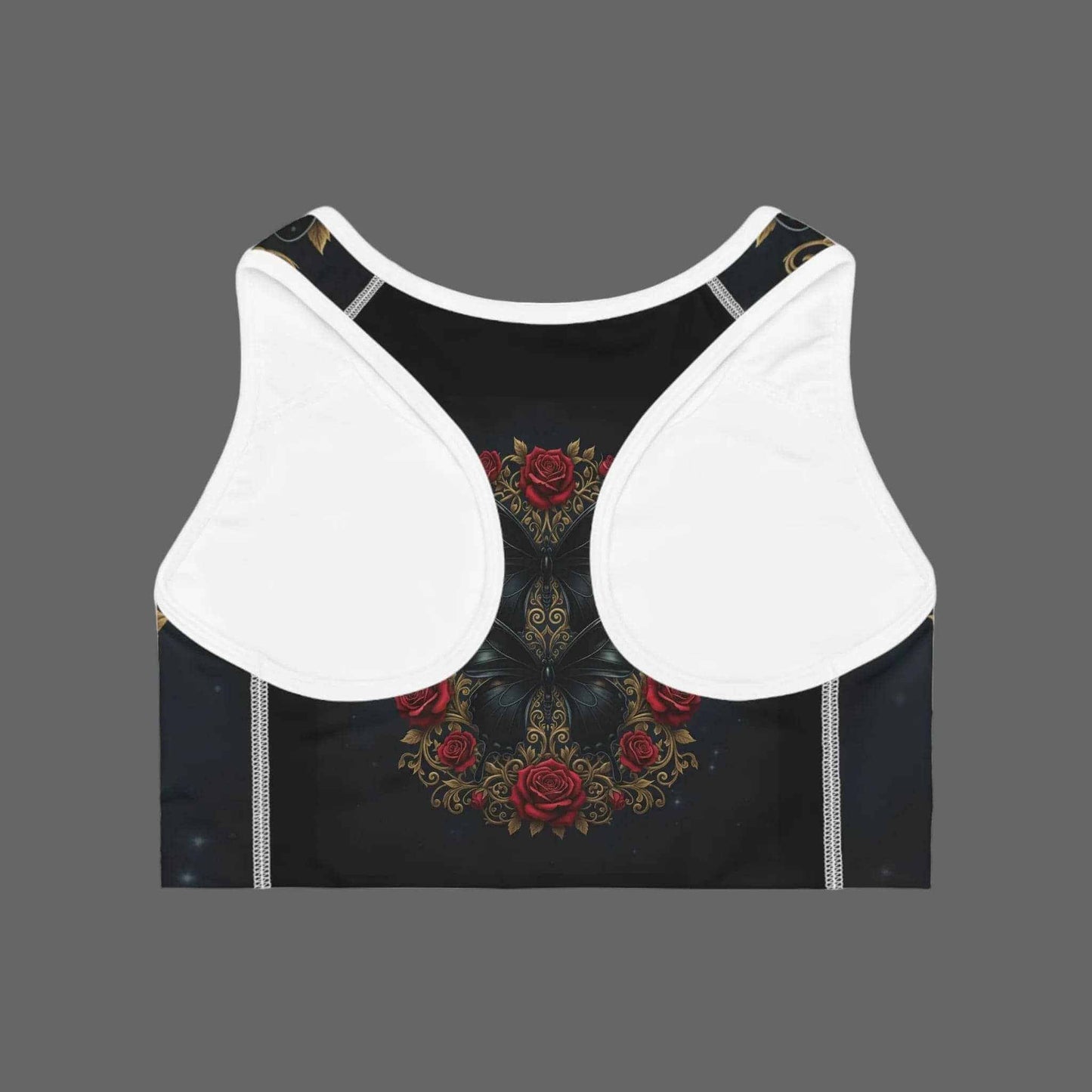 Gothic Rose Sports Bra