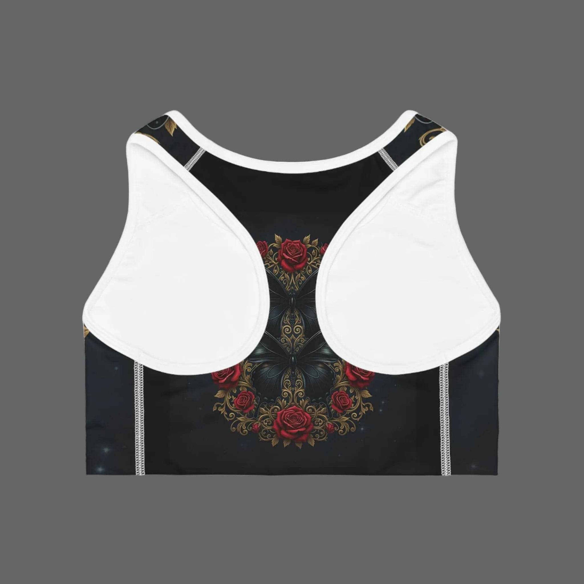 Gothic Rose Sports Bra