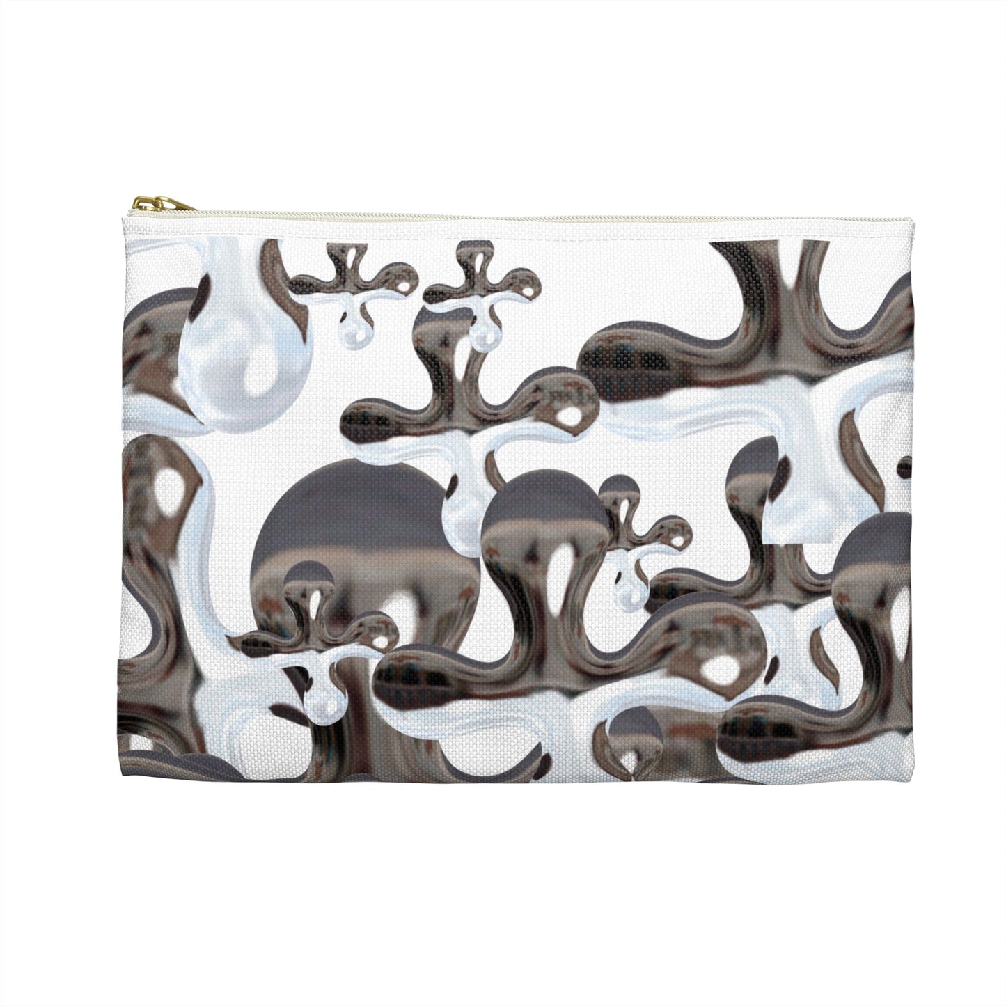 Abstract Fluid Art Accessory Pouch, Makeup Bag, Travel Organizer, Modern Clutch