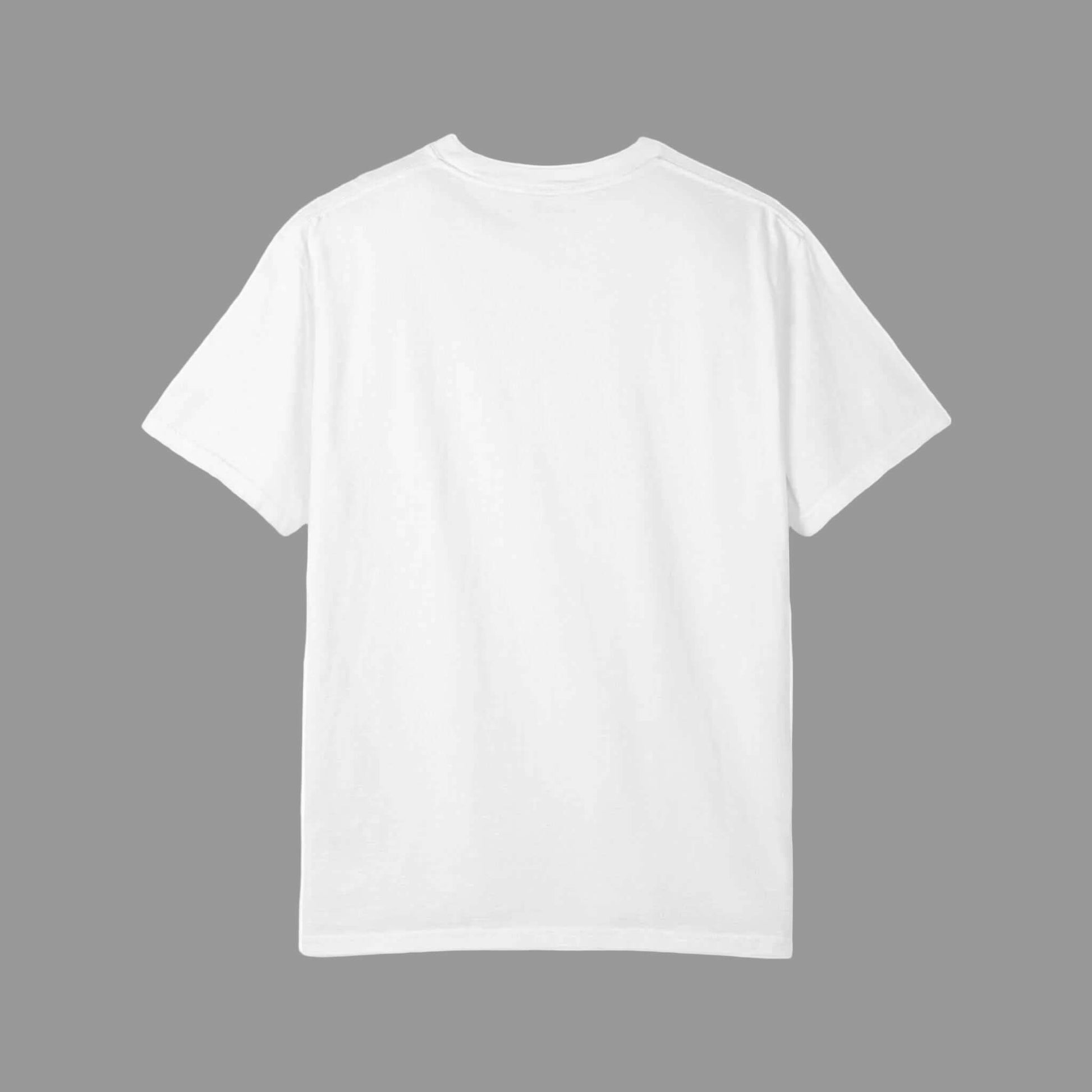 White t-shirt on a white background