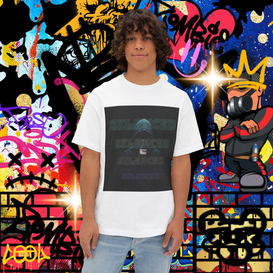 Unisex Oversized boxy "Silenced"statement design  Tee