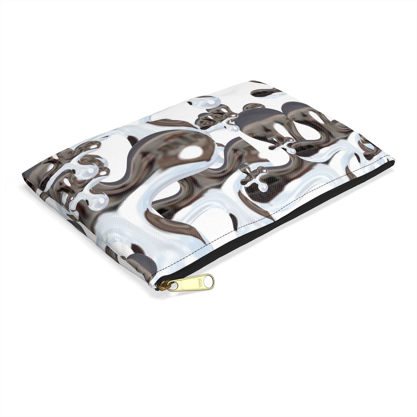 Abstract Fluid Art Accessory Pouch, Makeup Bag, Travel Organizer, Modern Clutch