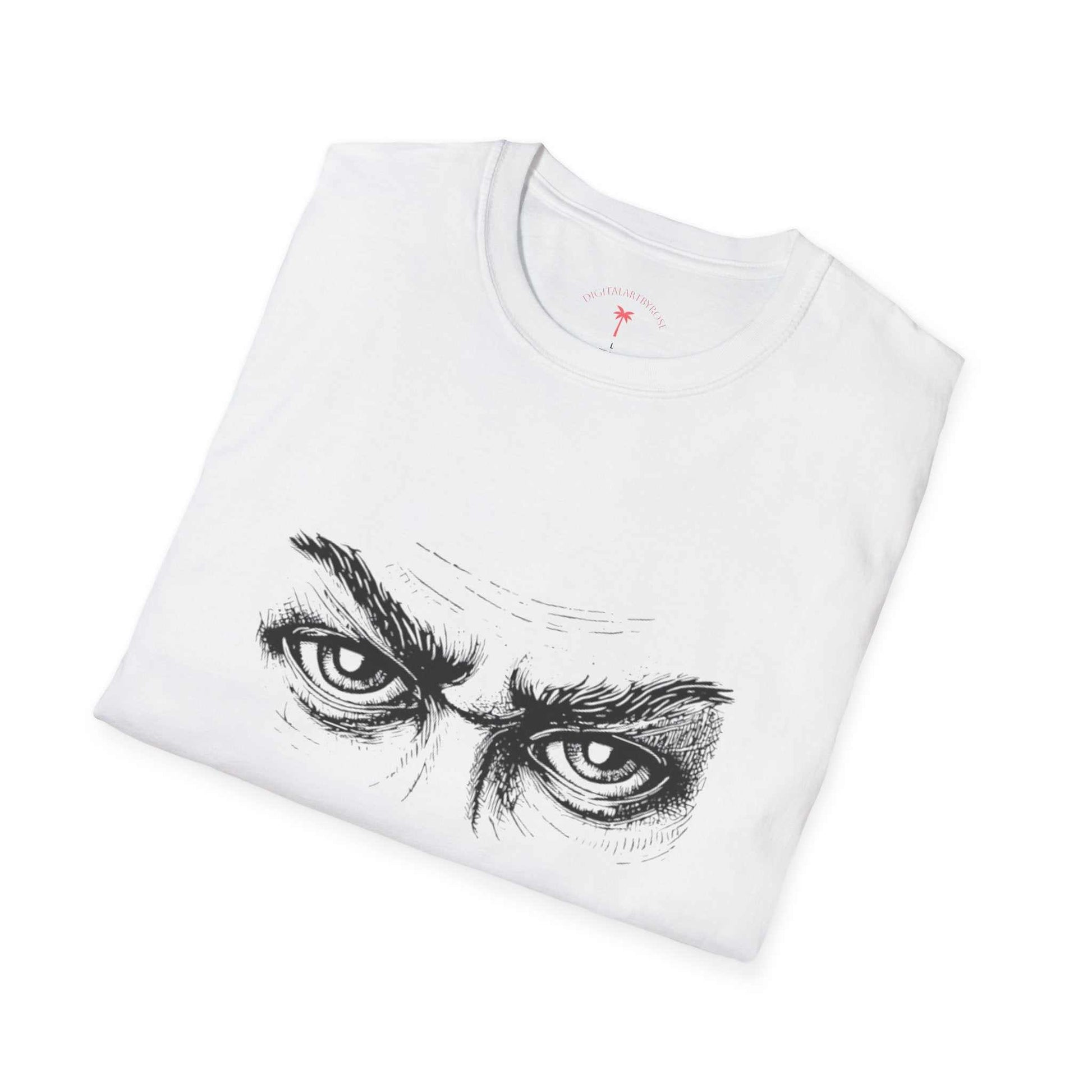 Natural color True Strength T-Shirt with minimalist motivational emblem, lightweight cotton gym tee