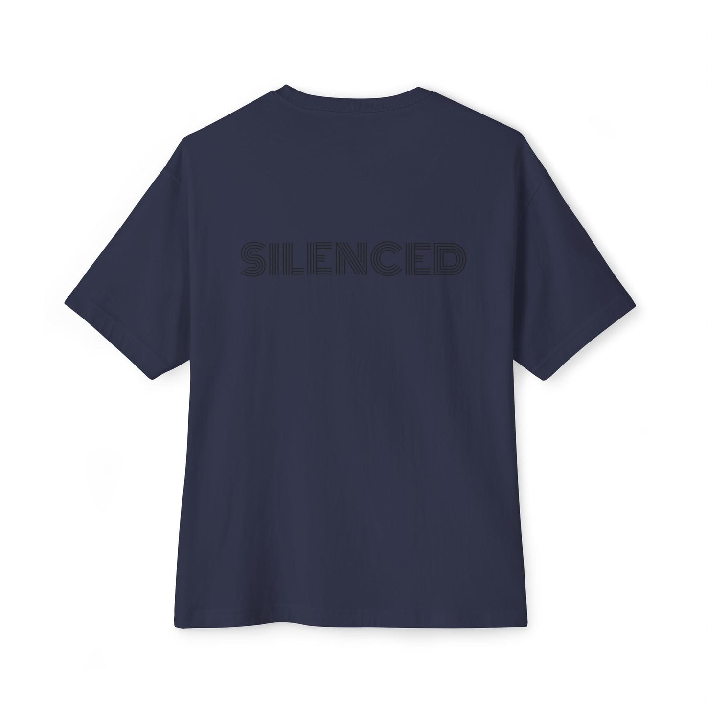 Unisex Oversized boxy "Silenced"statement design  Tee