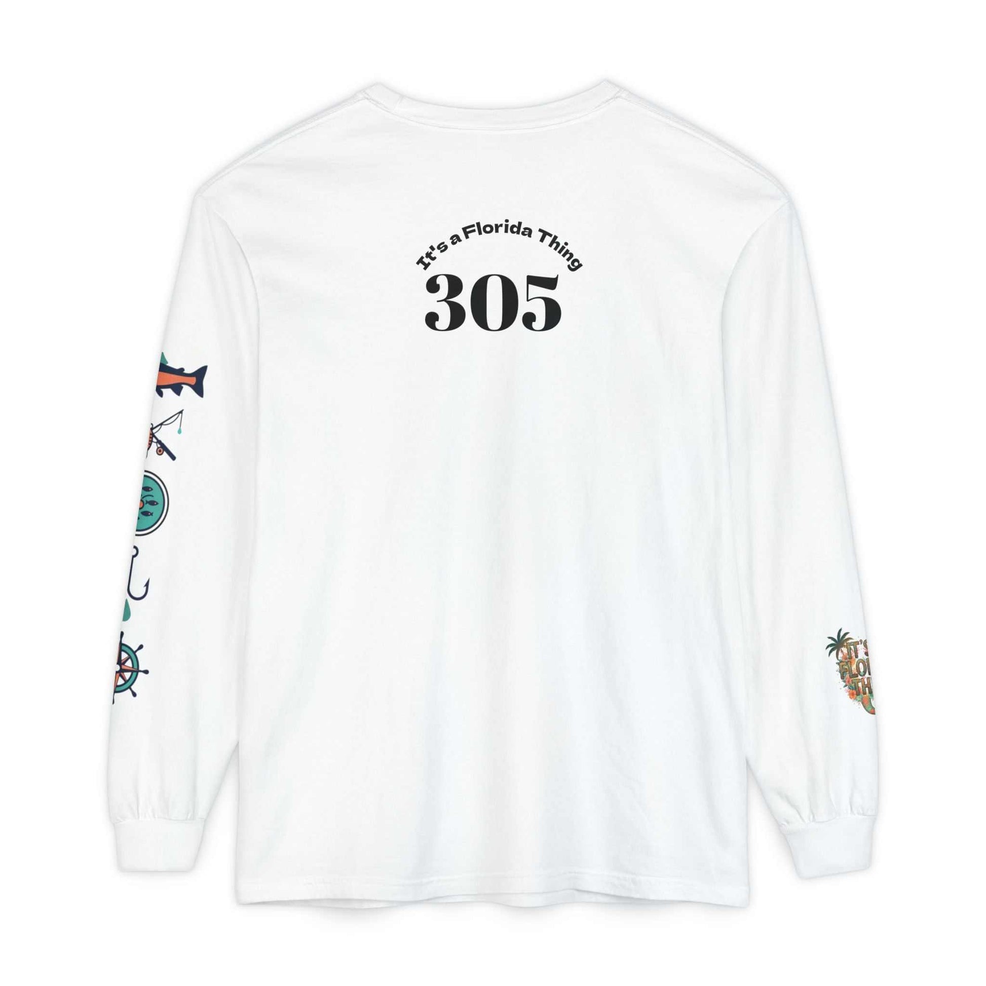Florida Thing long sleeve t-shirt for anglers with garment-dyed soft cotton and ribbed cuffs