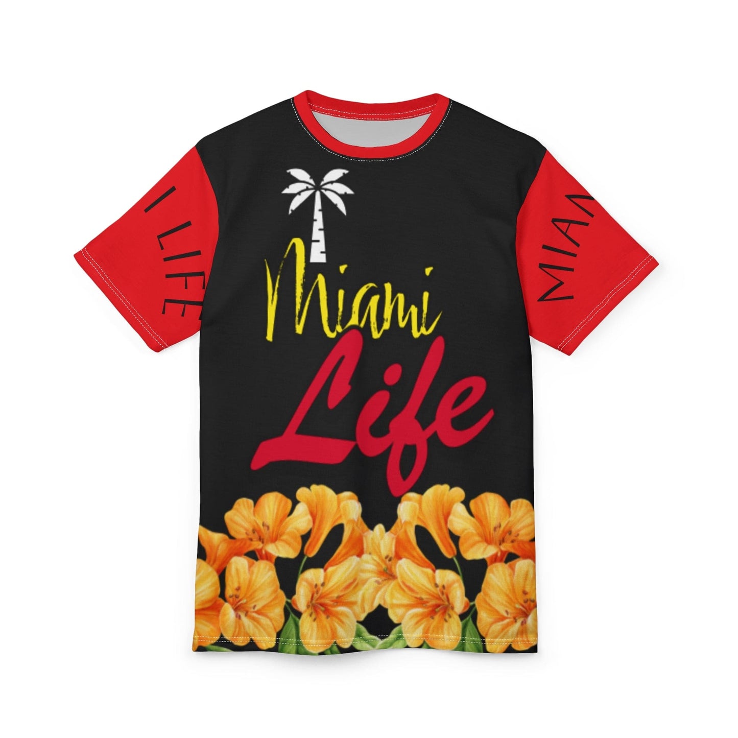Miami Life logo black t-shirt