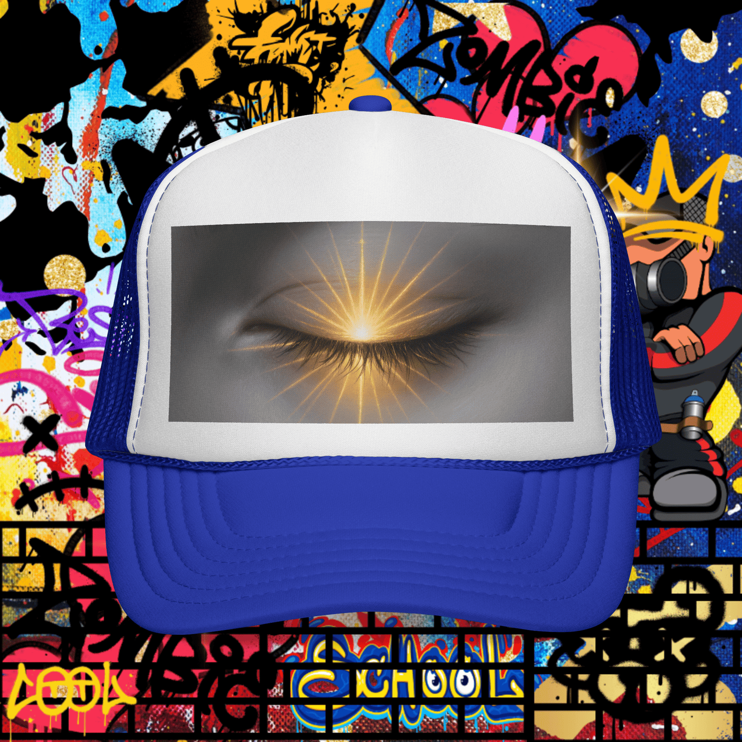 Trucker Cap — Closed Eye Light Design: "Always Love"