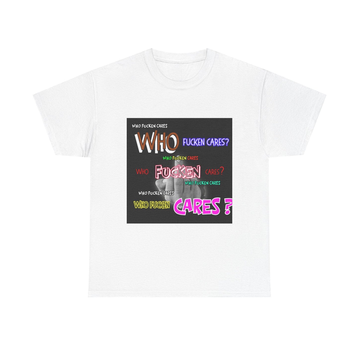 Graphic logo tee "Who Fucken Cares"